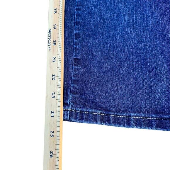 GG Womens Straight Leg Medium Wash Sequin Embroidered Blue Denim Pants Size 22​ - Picture 10 of 11